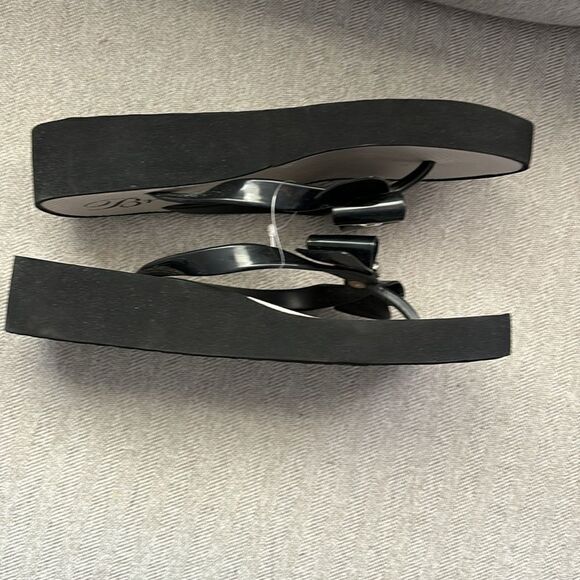 NWOT Brighton Bowie Bows Rhinestones Jeweled Wedged Sandals Size 10 Flip Flops - Picture 4 of 4